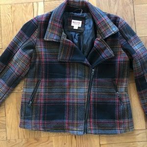 Women's Mossimo Wool Motorcycle Style Jacket, XXL